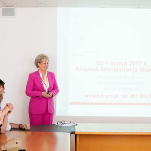 Zdjęcie 1. Zajęcia w jednostkach organizacyjnych KAS – Urząd Skarbowy Kraków-Podgórze