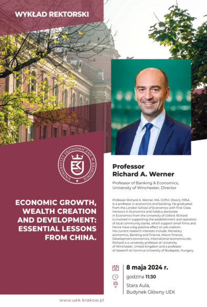 Plakat informujący o wykładzie