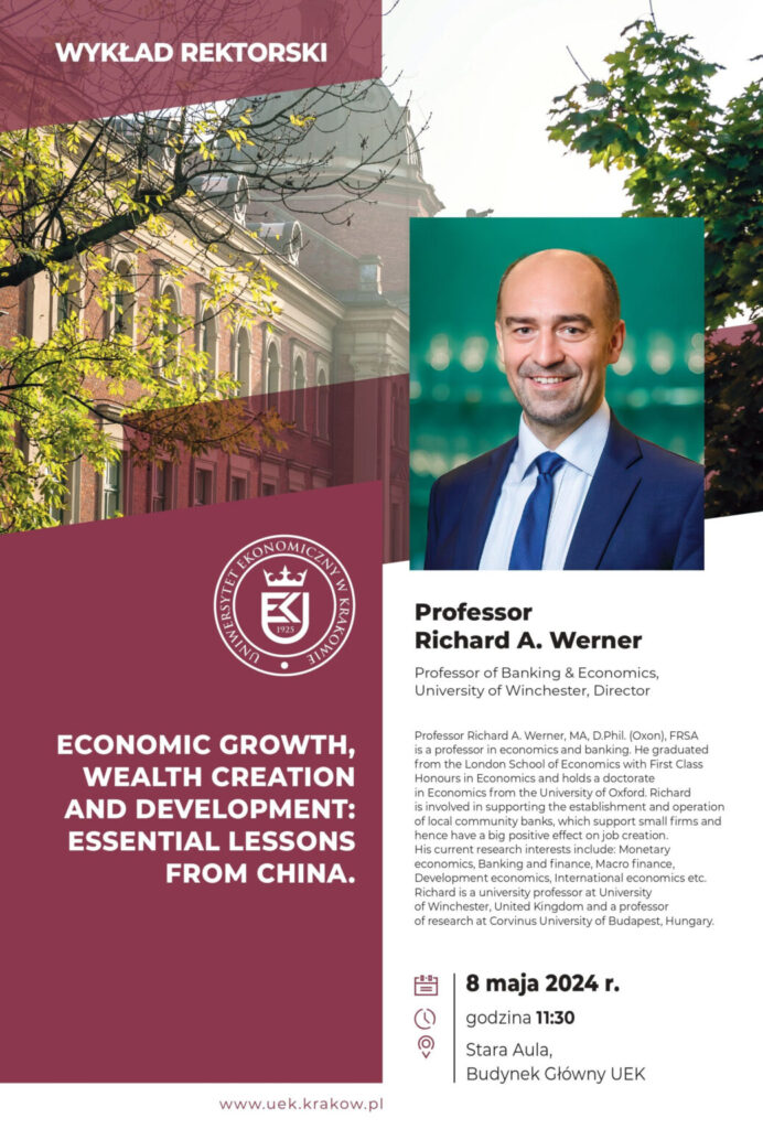 Plakat informujący o wykładzie