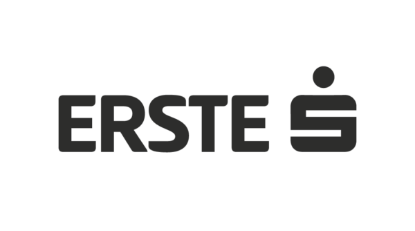 Logo Erste Bank Polska w kolorze antracytowym &ndash; Partnera konferencji