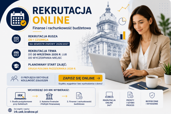 Grafika z najważniejszymi informacjami dotyczącymi rekrutacji na studia podyplomowe.